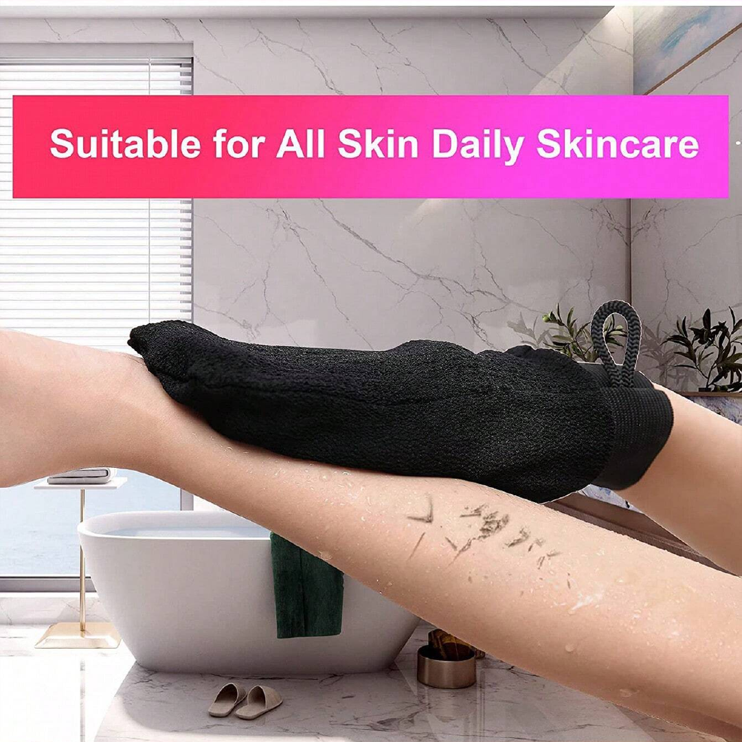 Fiber Scrub Glove For Cleaning Skin