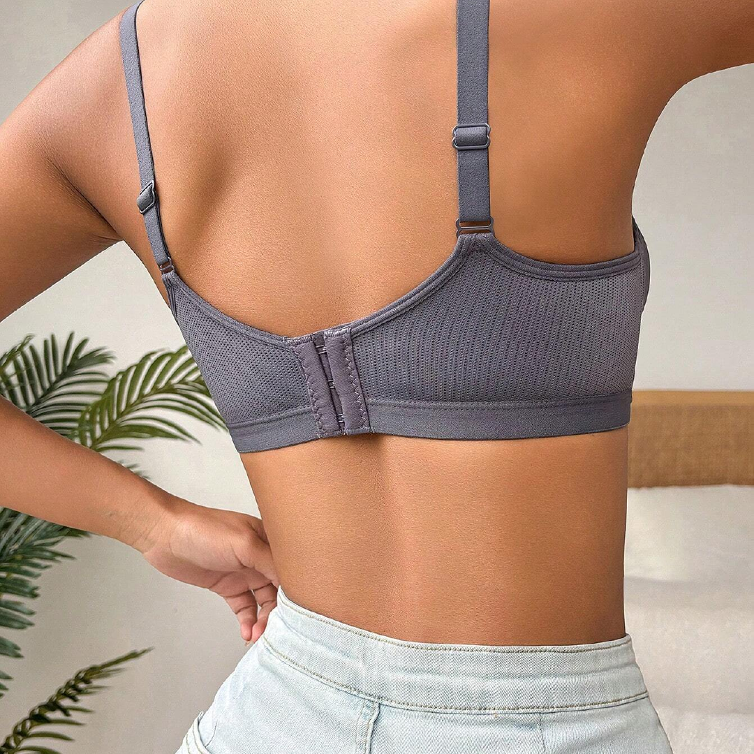 Casual Wireless Soft Cup Solid Bra